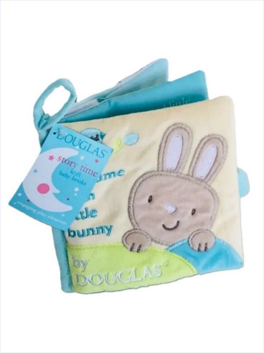 Douglas Baby Soft Plush Activity Book Playtime With Little Bunny New w/Tag Age 0